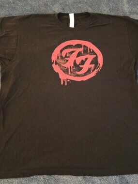2008 Y2K Foo Fighters Logo Tee Shirt X-Large Tultex 202